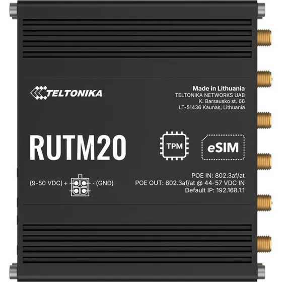Teltonika RUTM20 5G/4G Router - WiFi 5, Dual Band, 1GbE