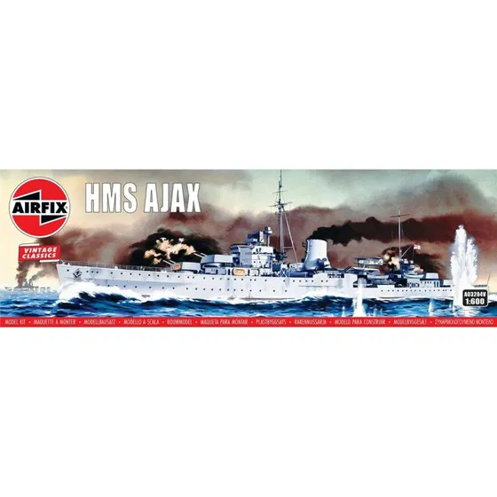 Airfix HMS Ajax Modelskib Byggesæt 1:600