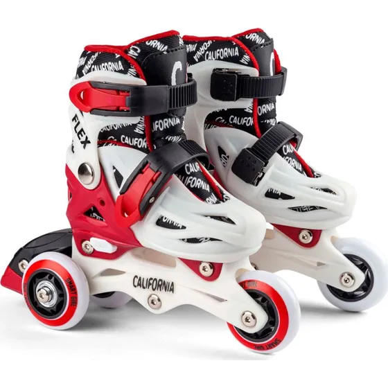 California Flex Smartgirl 2-i-1 Inlinere Rød/Sort Str. 35-38