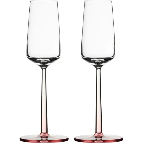 Iittala Essence Champagneglas 21 cl Rosa 2 stk