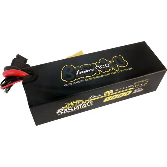 Gens Ace 8000mAh 14.8V 100C 4S2P Lipo Batteri