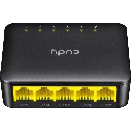 Cudy GS105D 5-porte Gigabit-switch, sort