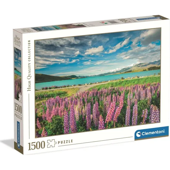 Clementoni Flowers at Lake Tekapo 1500 Brikker - Floor Puslespil