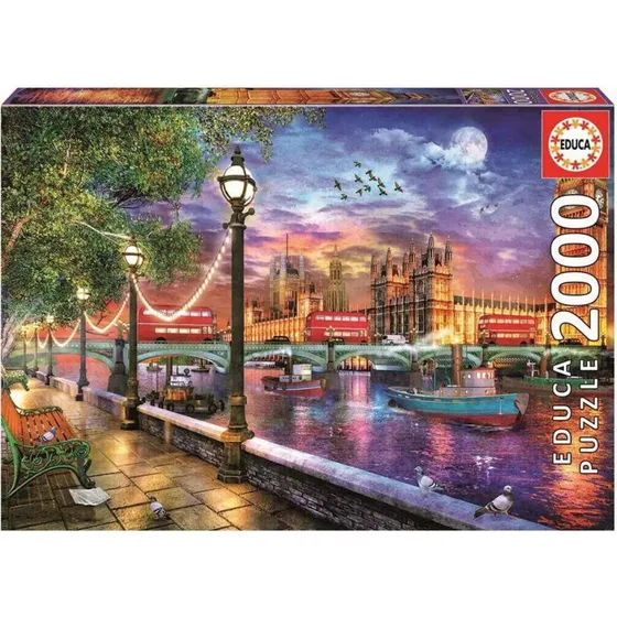 Educa London ved Solnedgang 2000 Brikker