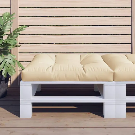 vidaXL Pallehynde 70x70x12 cm beige