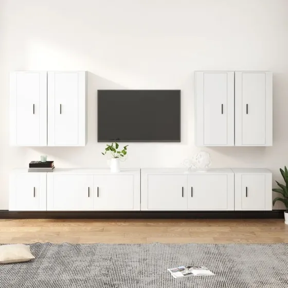 Røget Eg Tv-skabe 8 Dele - Elegance
