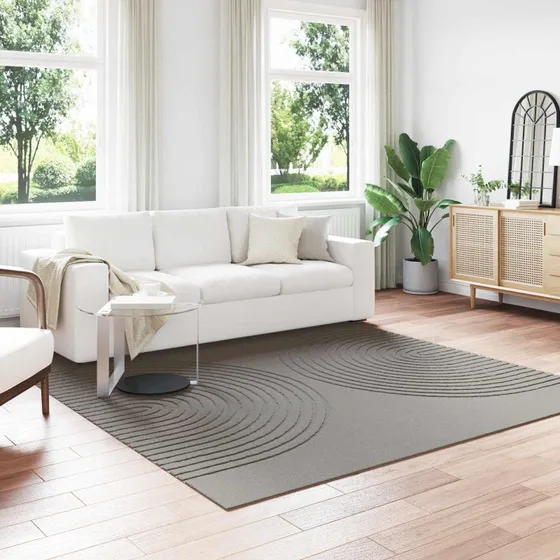 vidaXL Områdetæppe GALATI Grå 240x240 cm