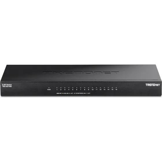 TRENDnet TEGS3160 16-port 2,5G Ethernet switch, sort