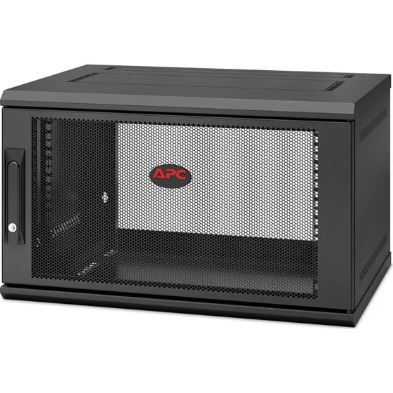 APC NetShelter WX AR106SH4, 6U Vægmonteret Kabinet, Sort