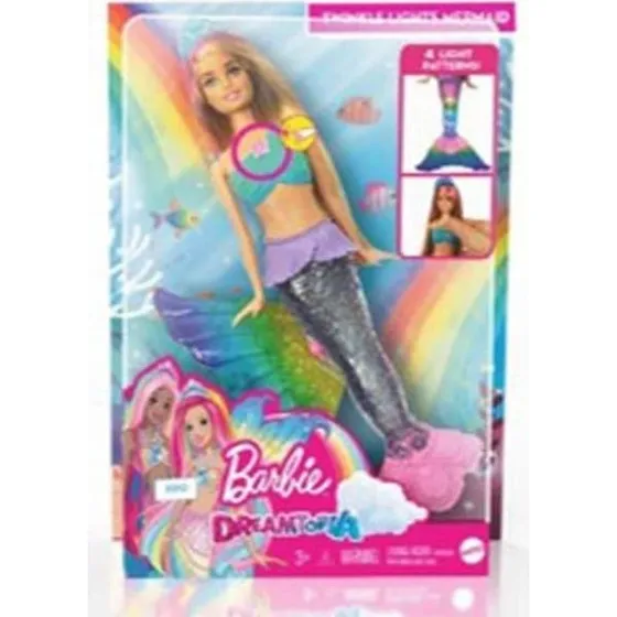 Barbie Twinkle Lights Havfrue med lysfunktion