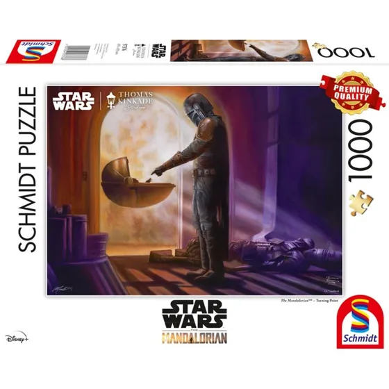 Schmidt Puzzles Thomas Kinkade Star Wars Mandalorian 1000 Brikker