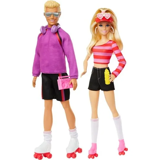 Barbie Fashionistas 65 Års Jubilæum - Sæt med 2 dukker og 6 stk. tilbehør