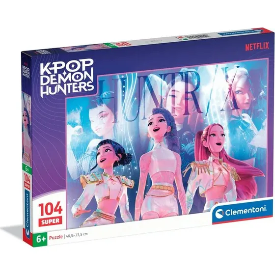 Clementoni K-Pop Demon Hunters 1 Puslespil, 104 Brikker