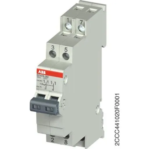 ABB Omskifter 2P I-O-II, 16A, DIN-skinne
