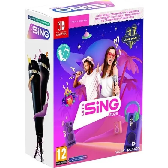Let's Sing 2025 (Double Mic Bundle) - Nintendo Switch