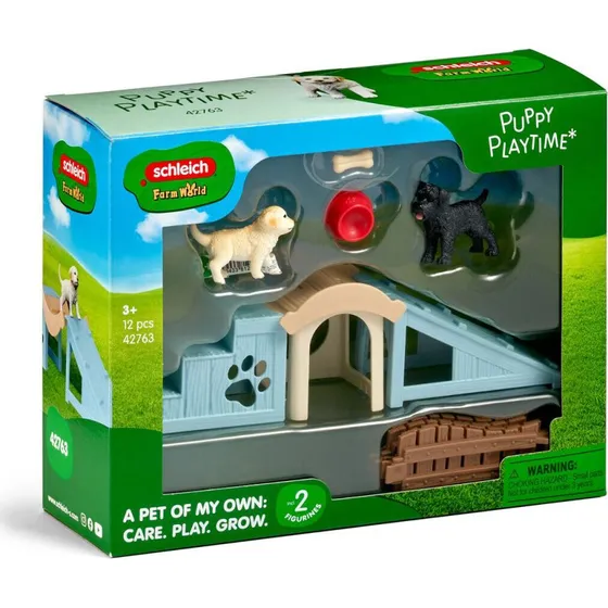 Schleich Puppy Playtime - Hundehytte Legesæt 42763