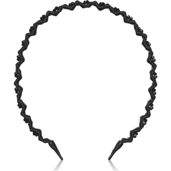 Invisibobble Hairhalo True Dark Sparkle - Sort med skinnende perler