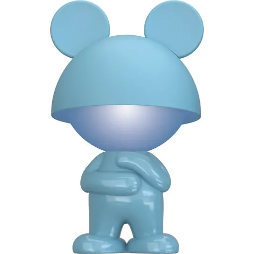 Veli Line Blue Boy bordlampe – blød blå touchlampe med farveskift
