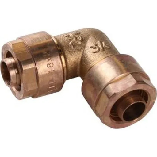 Gabotherm Vinkel 90° til 18 x 2 mm rør