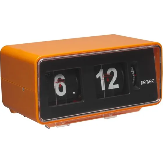 Denver CR-425 Orange Retro Clockradio med PLL FM og Alarm