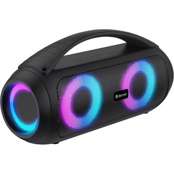 Denver BTG-618 Bluetooth-højttaler 2x20W RMS, genopladelig, med lyseffekter