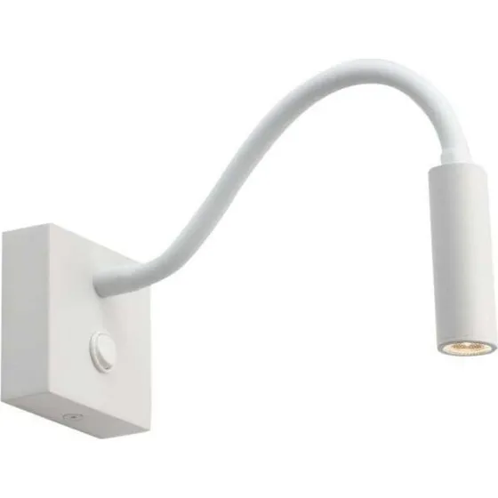 Antidark Flex Væglampe Hvid Aluminium