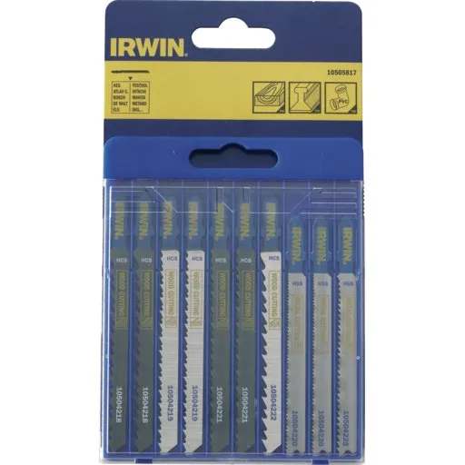 Irwin 10505817 Stiksavklingesæt 10 stk. – træ og metal