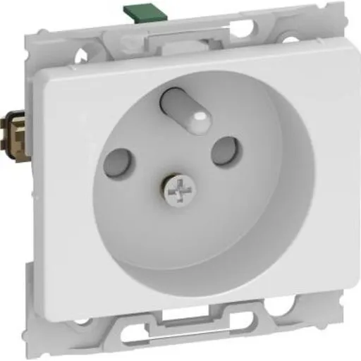 LK Opus 66 10 stk stikkontakt med pindjord, 1 modul, hvid