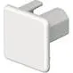 Endestykke 20x20 mm perlehvid RAL 9016