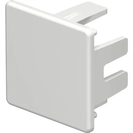 Endestykke 40x40 mm hvid RAL 9010