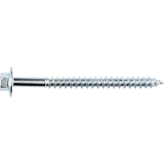 Elforzinket Byggeskrue VVS 6,0x40 8mm Top