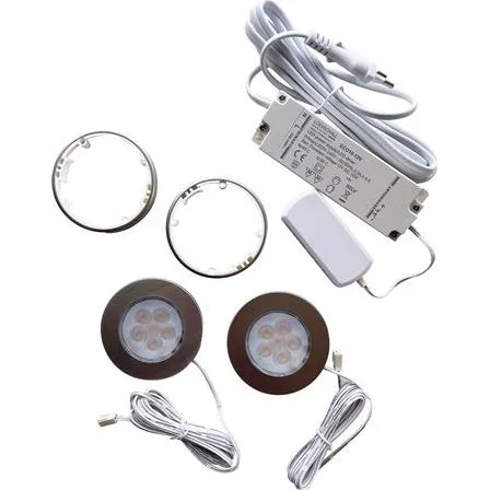 Nohr 2-Kit LED Spot, Inkl. Driver, Alu