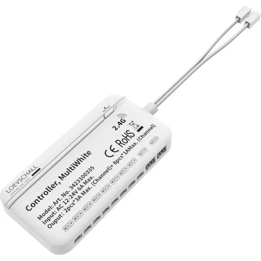 Loevschall Cue Controller, MultiWhite, hvid