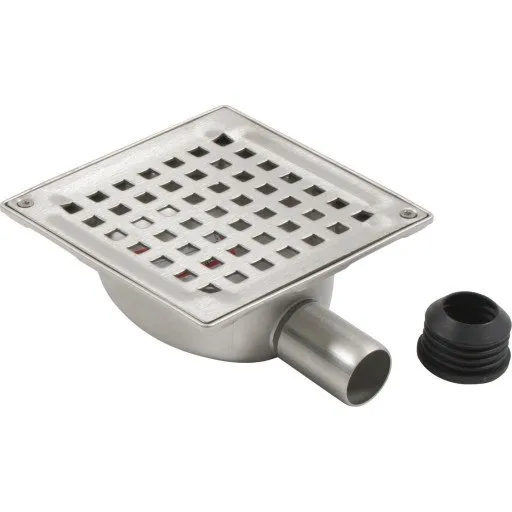 Blücher Mini Square 32 mm afløbsskål, rustfrit stål