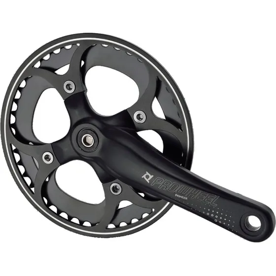 Prowheel Pioneer Kranksæt 42T 170 mm – sort med kædeskærm