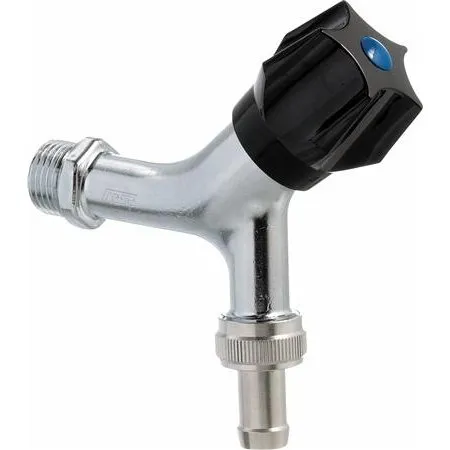 Frese 1/2" Aftapventil Nippel Blankforkromet
