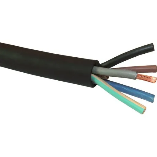 Prysmian 3x1,5 mm² halogenfri installationskabel, sort