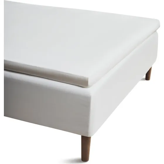 JUNA Hvid Percale Kuvertlagen 160x200 cm – 100% Økologisk Bomuld