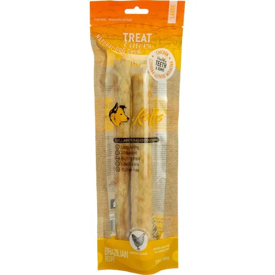 Treateaters New Hide Large Roll Chicken 2-pak 180g