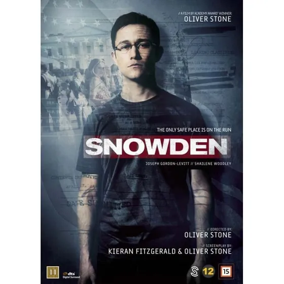Snowden - DVD - Film om Edward Snowdens rejse