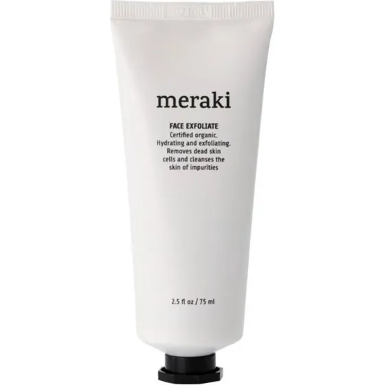 Meraki Face Exfoliate 75 ml – Eksfolierende ansigtsmaske med abrikoskerner & rapsolie