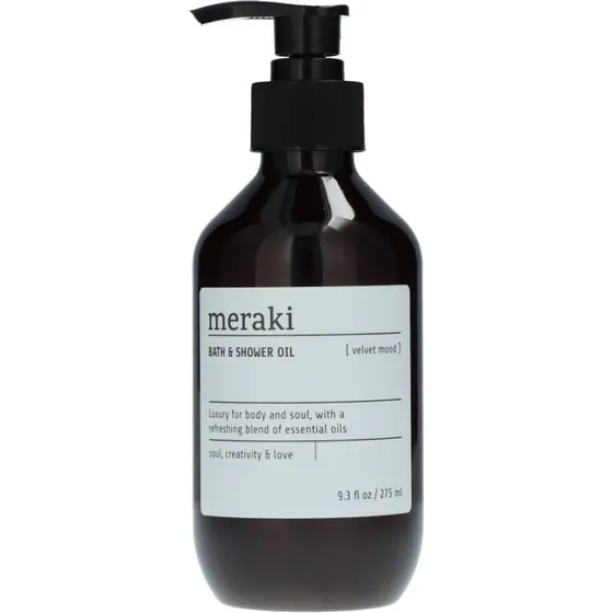 Meraki Velvet Mood Bade- og Showerolie 275 ml