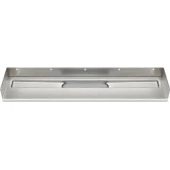 Unidrain 1200 mm afløbsarmatur, 3 vægflanger, rustfri stål