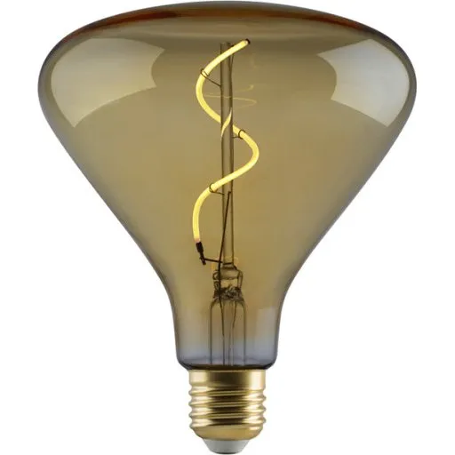 e3light Vintage E27 LED, ravfarvet, 2,5W, 2000K