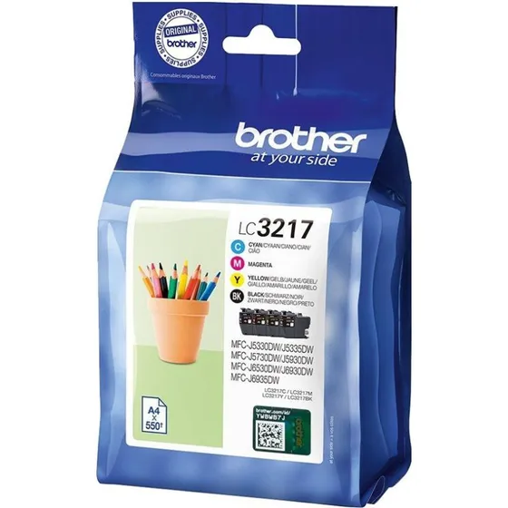 Brother LC3217 Value Pack CMYK - 550 sider
