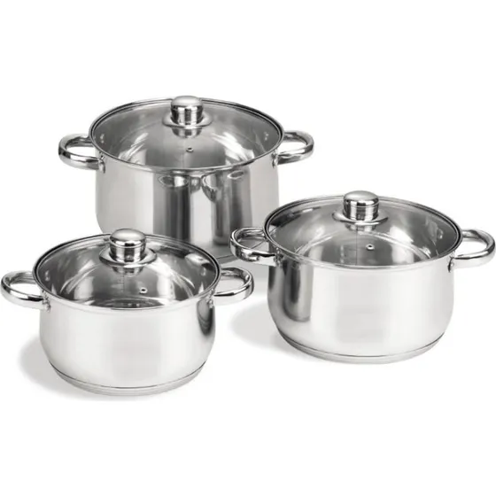 Maestro MR-2020-6XL Grydesæt 6 dele i rustfrit stål, 3/4/5L