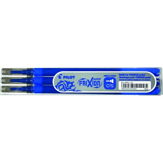 Pilot Refill Frixion Blå 0,5 mm 3-stk