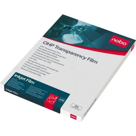Nobo Transparent A4 Inkjet 100 mik, 50 stk