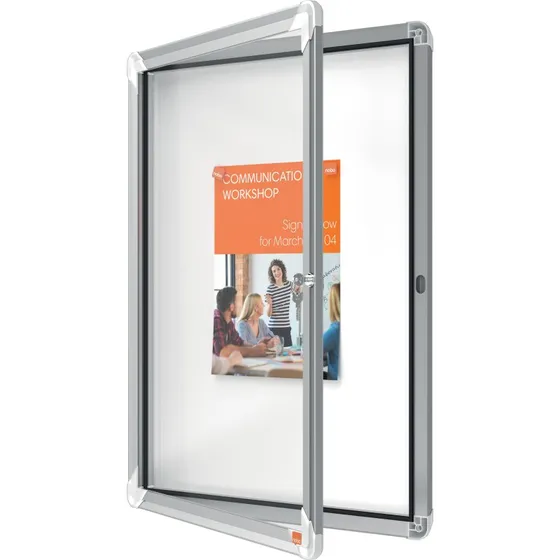 Nobo Premium Plus magnetisk låsbart opslagsskab 4xA4
