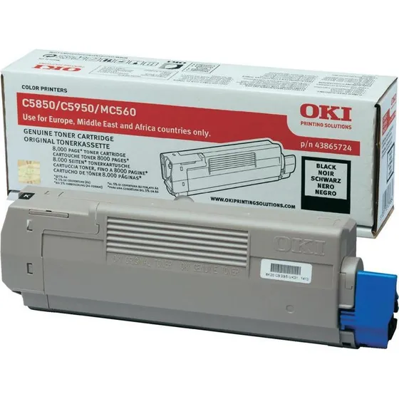OKI Sort Toner C5850/5950, 8000 Sider